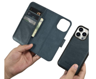 iCarer Wallet Case Oil Wax do iPhone 14 Pro (Anti-RFID) niebieski 6975092686071 - 1201117 - zdjęcie 3